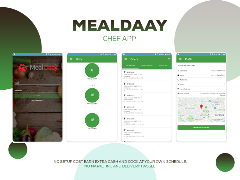 Mealdaay – Chef App